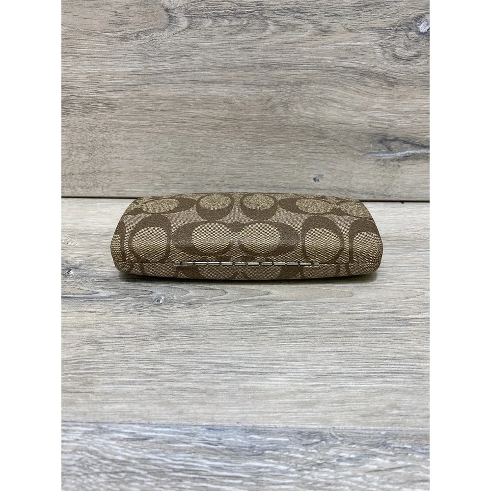 Coach Eye Glasses Case Sunglasses Hard Hinged Clam Shell With Logo Monogram